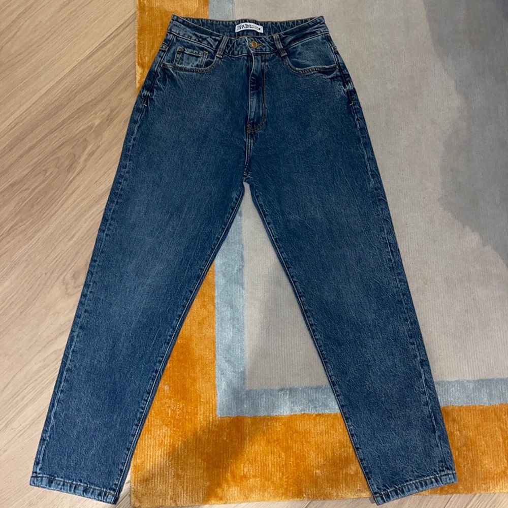 Dark blue jeans